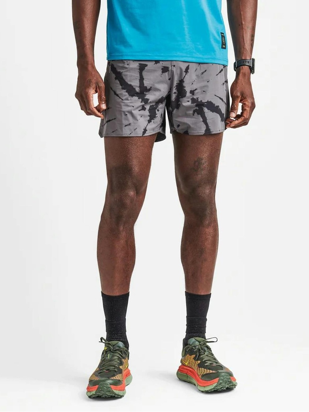 Roark Alta 5" Running Short Run Amok in Grey SMALL Trail Running Lined Athletic
